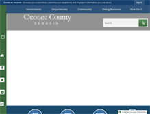 Tablet Screenshot of oconeecounty.com